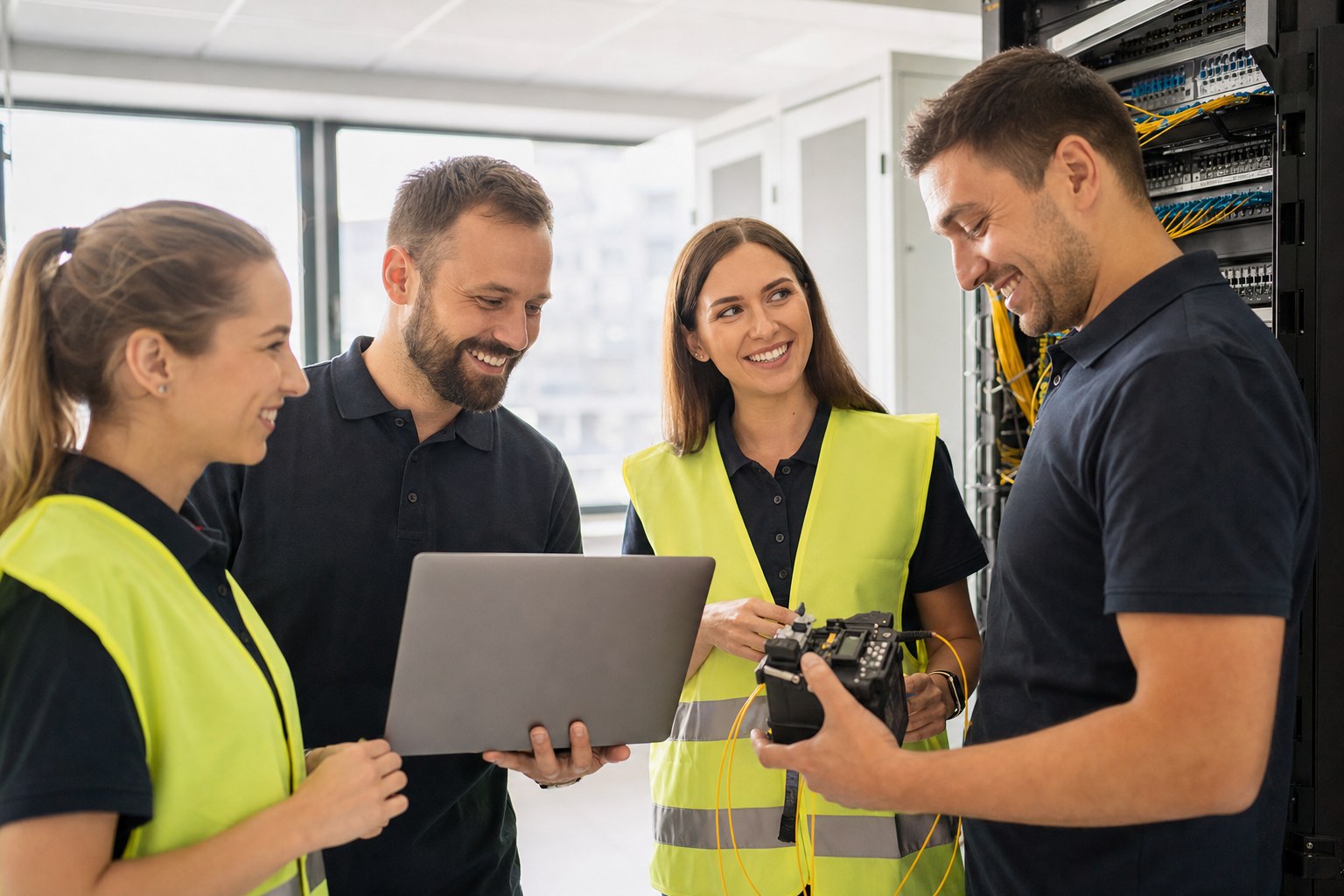 Zespół techników i instalatorów HomeNet, który znają Państwo od lat
